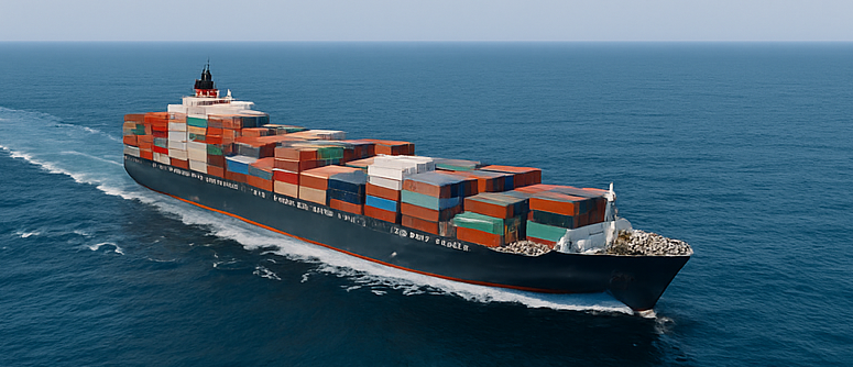 컨테이너선 항해 이미지