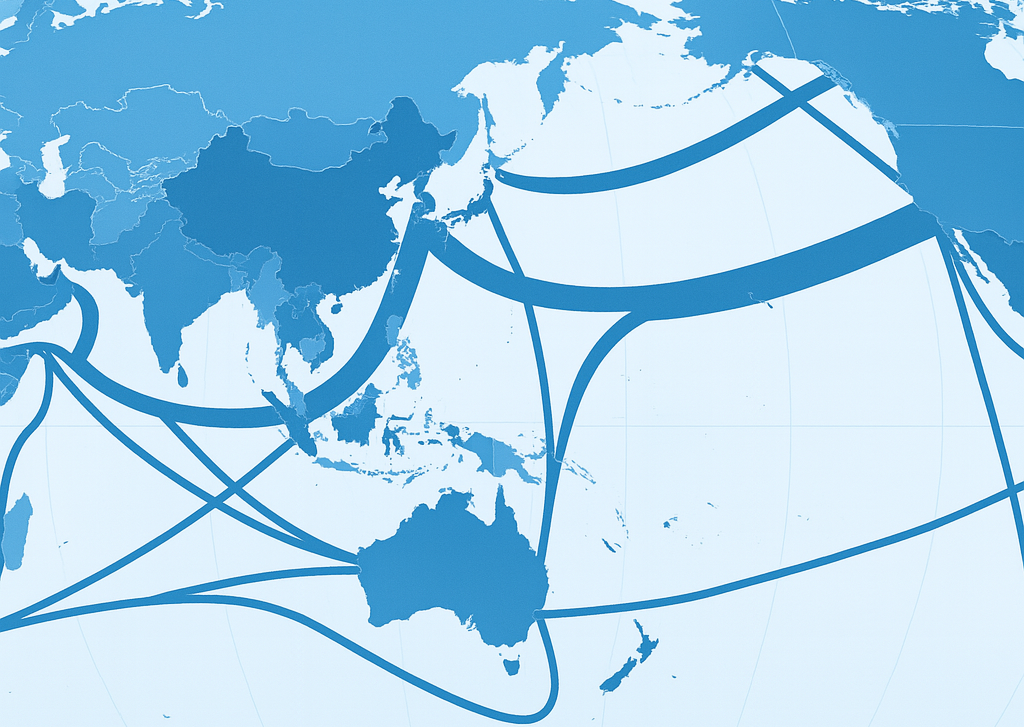 세계 해상 항로 지도